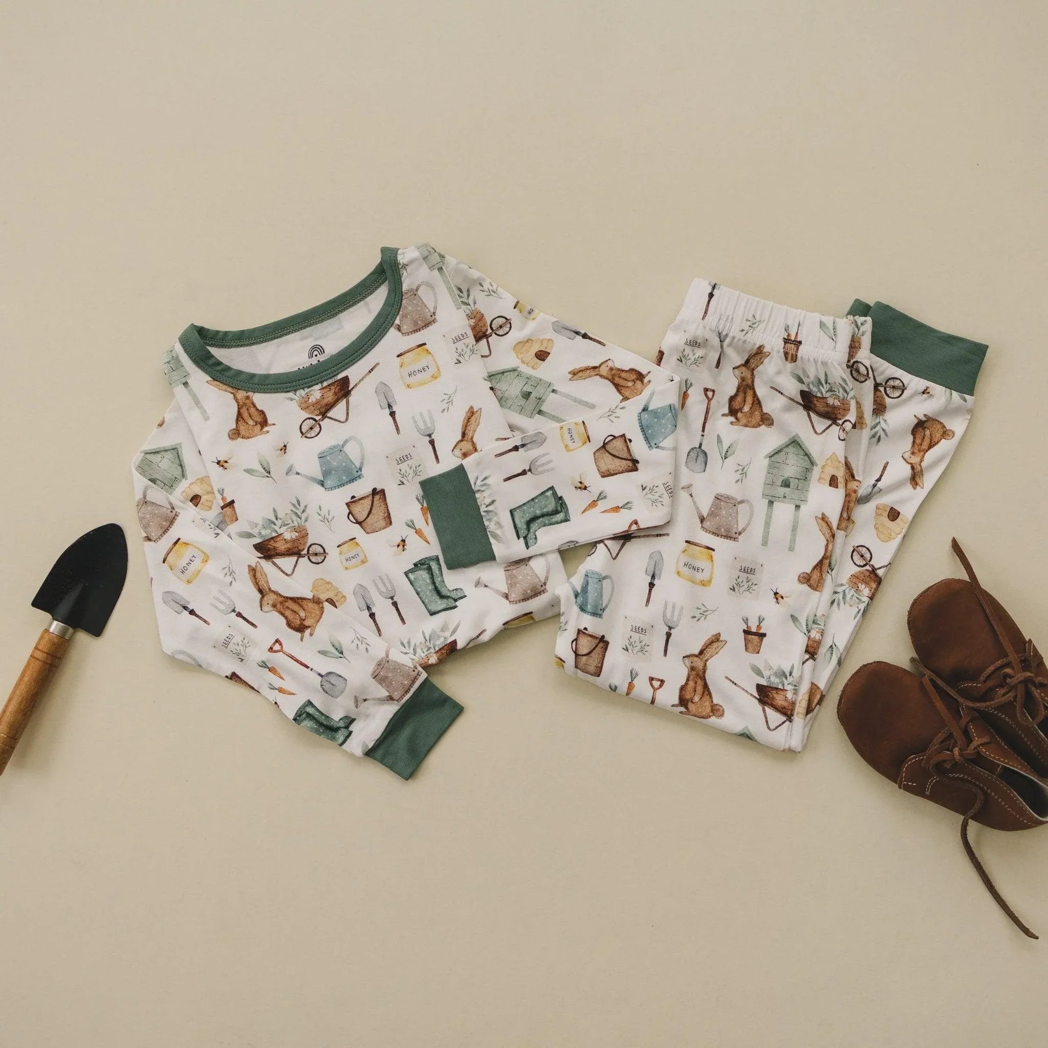 Cottontail Garden 2pc Bamboo Pajamas - BIG FRENCHIES