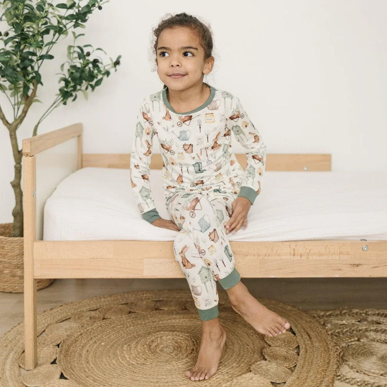 Cottontail Garden 2pc Bamboo Pajamas - BIG FRENCHIES