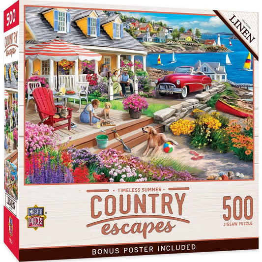 Country Escapes - Timeless Summer 500 Piece Jigsaw Puzzle | Masterpieces Puzzles - BIG FRENCHIES