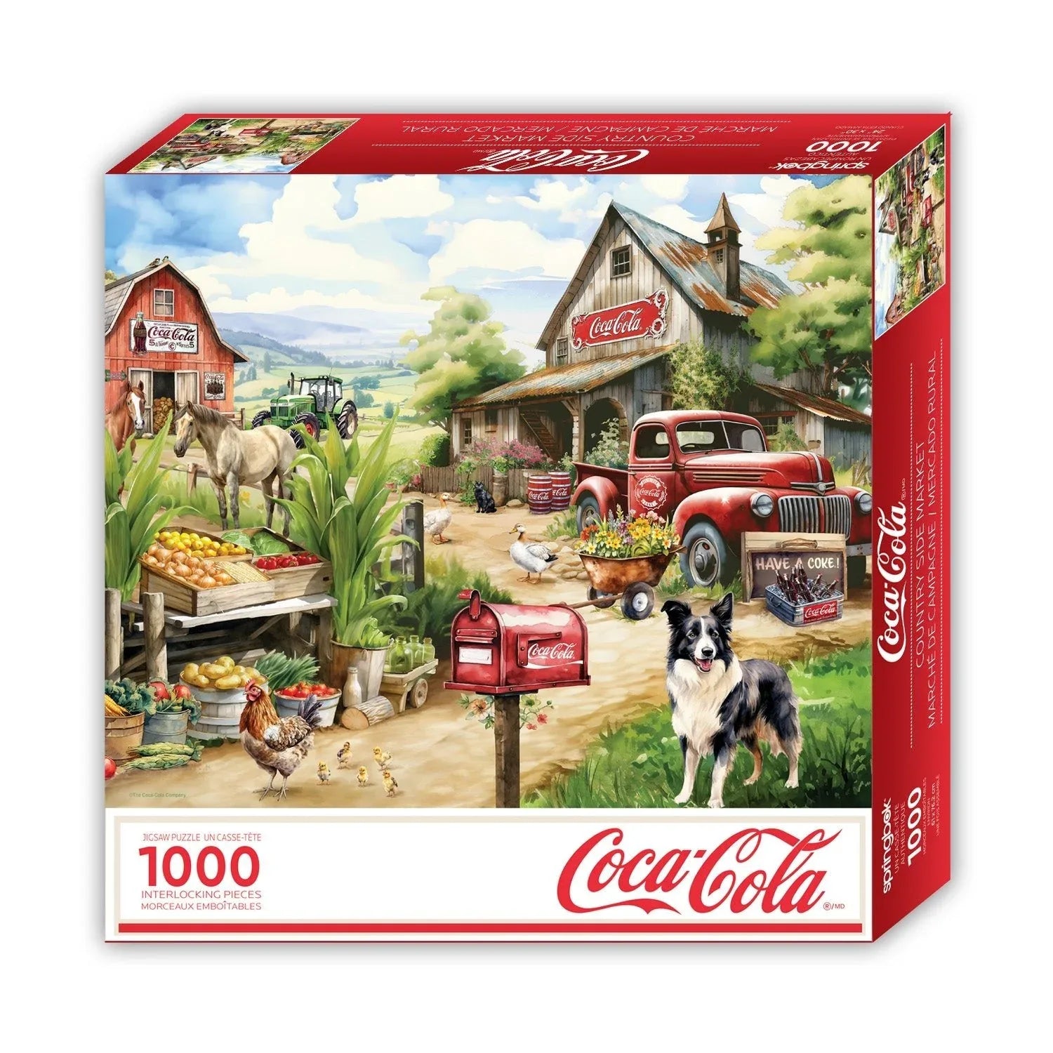 Country Side Market 1000 Piece Jigsaw Puzzle | Springbok Puzzles - BIG FRENCHIES