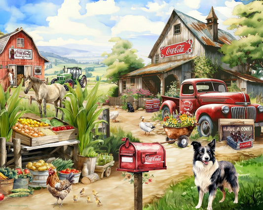 Country Side Market 1000 Piece Jigsaw Puzzle | Springbok Puzzles - BIG FRENCHIES