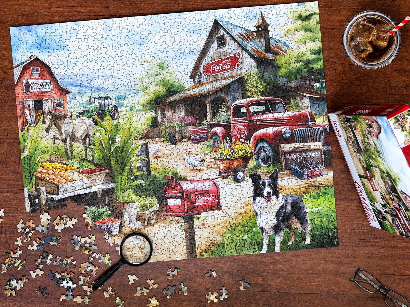 Country Side Market 1000 Piece Jigsaw Puzzle | Springbok Puzzles - BIG FRENCHIES