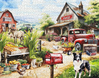 Country Side Market 1000 Piece Jigsaw Puzzle | Springbok Puzzles - BIG FRENCHIES