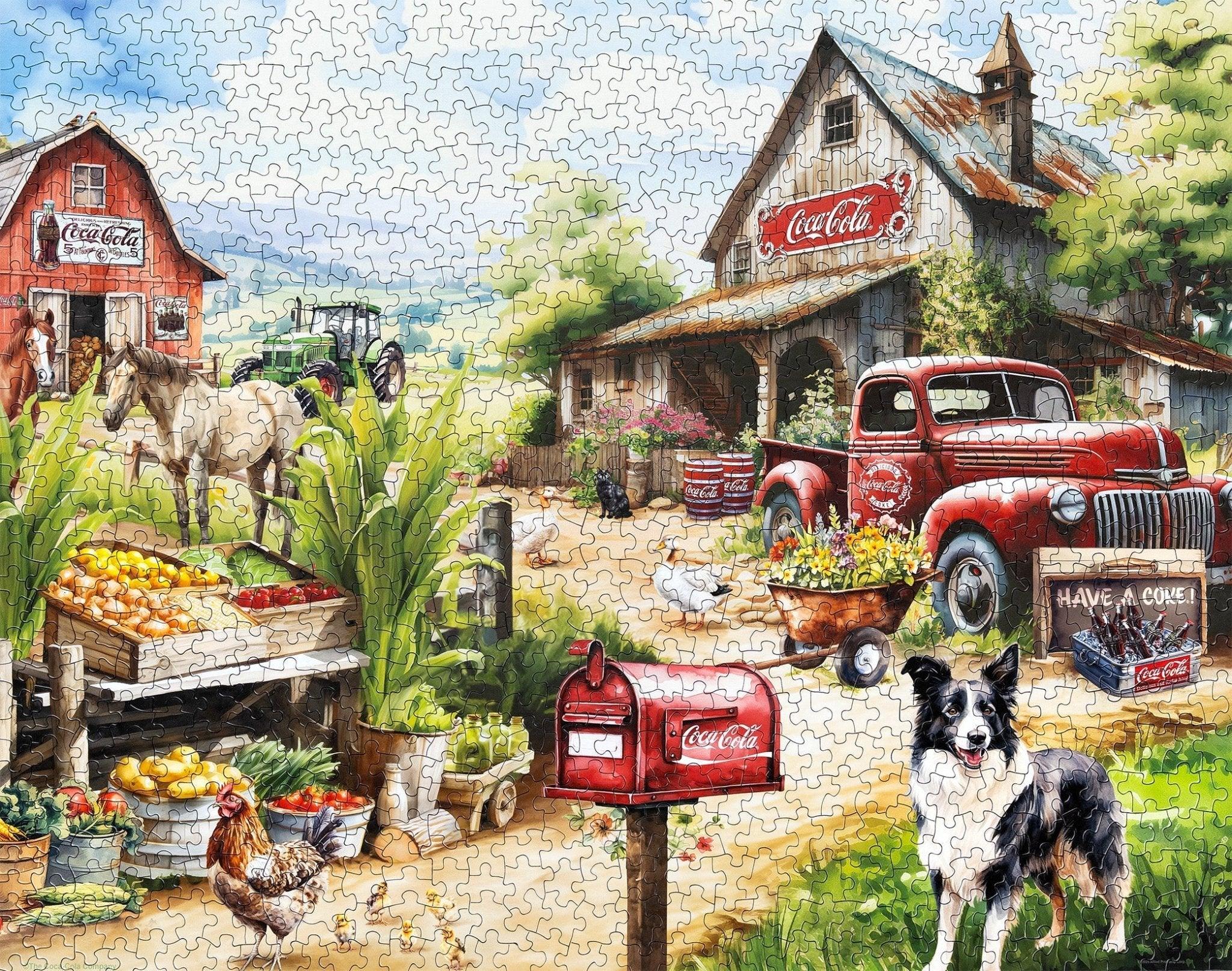 Country Side Market 1000 Piece Jigsaw Puzzle | Springbok Puzzles - BIG FRENCHIES