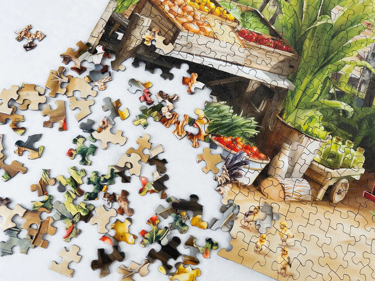 Country Side Market 1000 Piece Jigsaw Puzzle | Springbok Puzzles - BIG FRENCHIES