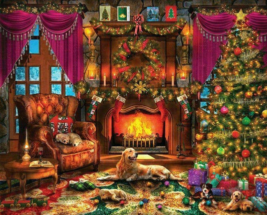 Cozy Christmas 1000 Piece Jigsaw Puzzle by Springbok Puzzles - BIG FRENCHIES