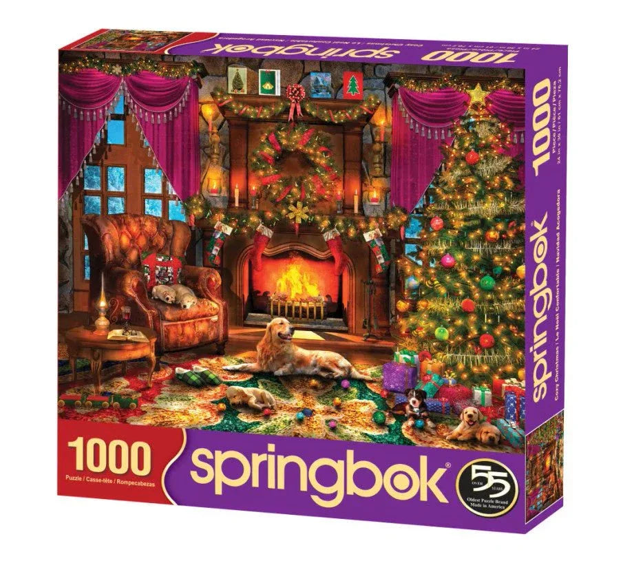 Cozy Christmas 1000 Piece Jigsaw Puzzle by Springbok Puzzles - BIG FRENCHIES