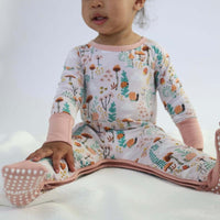 Bamboo Crescent Zipp Jammies - Fern - BIG FRENCHIES