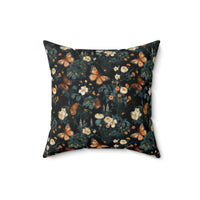 Cozy Whimsigoth Pillow with Floral Ghost: I Believe in Naps | Reversible Boho Butterfly Pillow, - BIG FRENCHIES