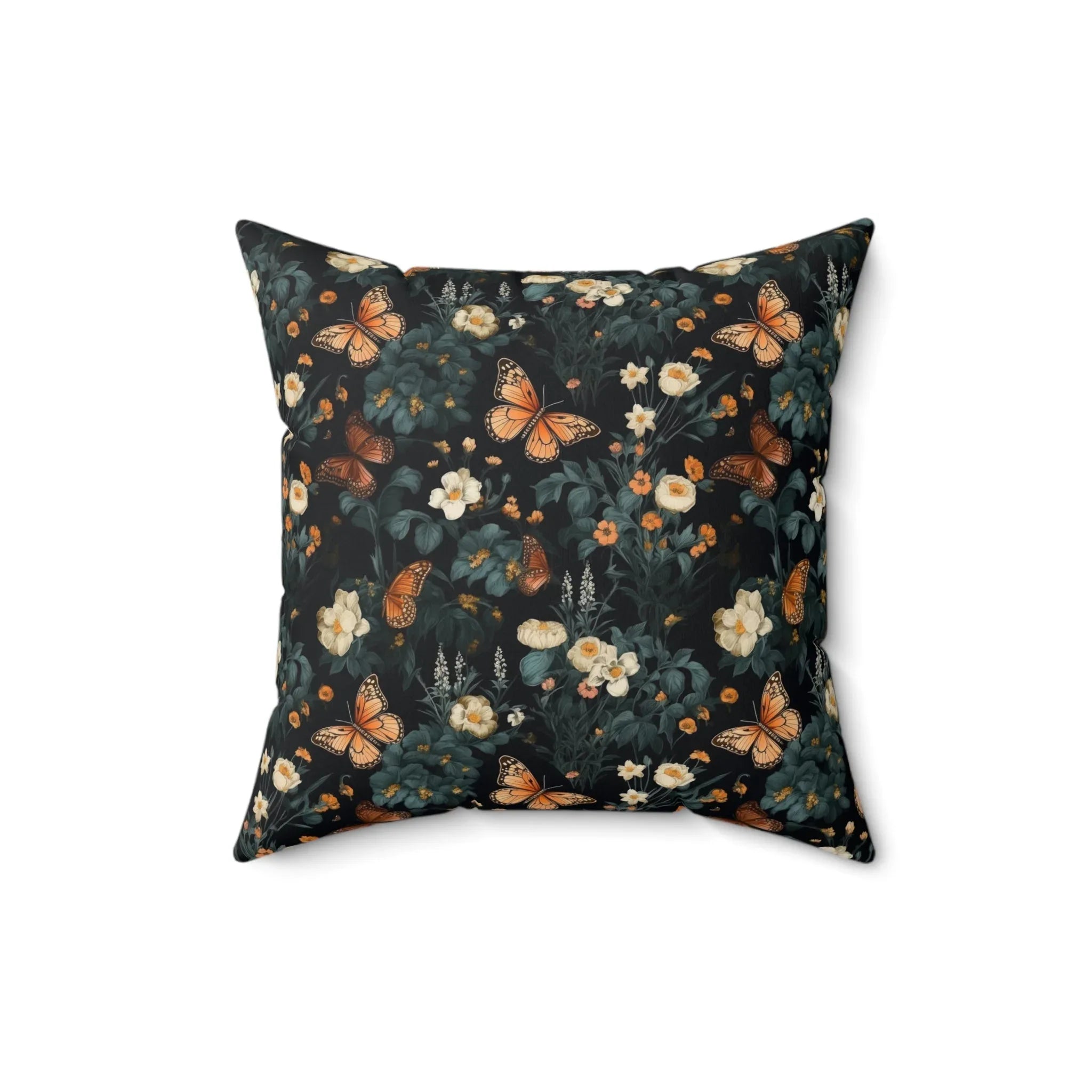 Cozy Whimsigoth Pillow with Floral Ghost: I Believe in Naps | Reversible Boho Butterfly Pillow, - BIG FRENCHIES