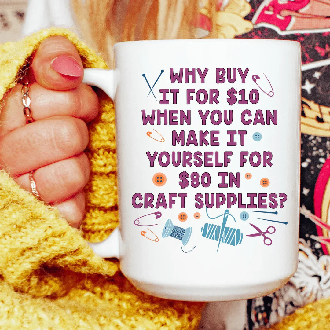 Crafty Girl Ceramic Mug 15 oz - BIG FRENCHIES