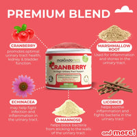 Cranberry for Dogs. Urinary Tract Support. 100 Scoops - BIG FRENCHIES