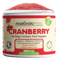 Cranberry for Dogs. Urinary Tract Support. 100 Scoops - BIG FRENCHIES