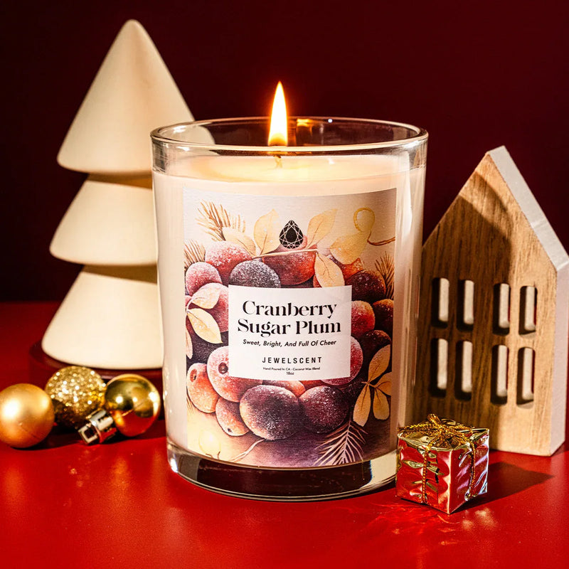 Cranberry Sugar Plum 18oz Home Jewelry Candle - BIG FRENCHIES