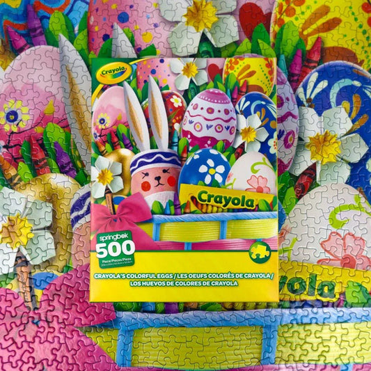 Crayola's Colorful Easter 500 Piece Jigsaw Puzzle by Springbok Puzzles - BIG FRENCHIES