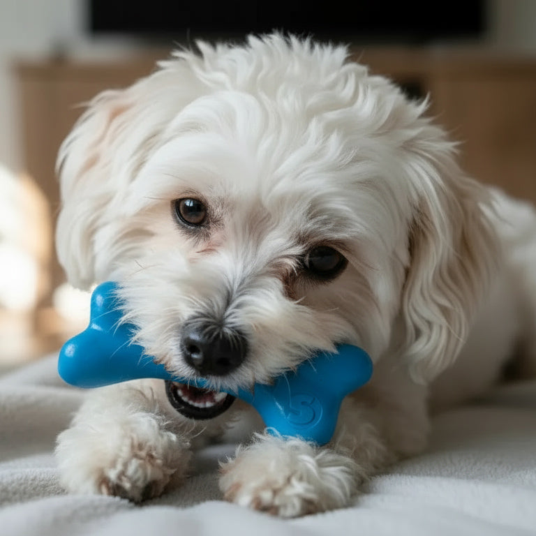 PUP-X Rubber Bone Dog Toy - Durable, Floats, Chew Toy for Large Dogs | USA - BIG FRENCHIES
