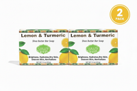Lemon Turmeric Shea Butter Bar Soap – Brightening for Dark Spots & Uneven Tone