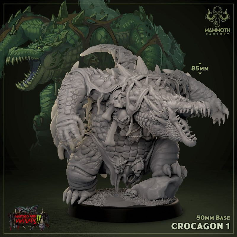 Crocagon 1-3D Printed Miniatures-BIG FRENCHIES-All Systems Go Games