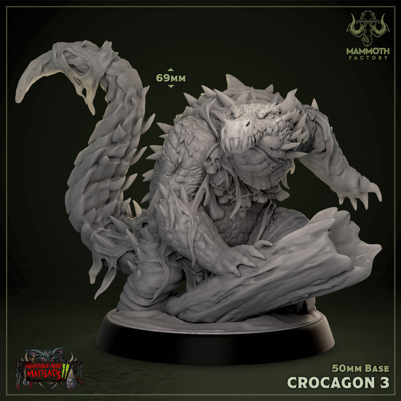 Crocagon 3-3D Printed Miniatures-BIG FRENCHIES-All Systems Go Games
