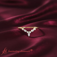 Crown Marquise And Round Band