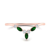 Crown Marquise And Round Band