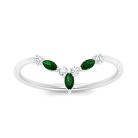 Crown Marquise And Round Band