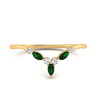 Crown Marquise And Round Band