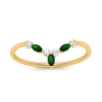 Crown Marquise And Round Band