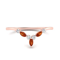 Crown Marquise And Round Band
