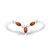 Crown Marquise And Round Band