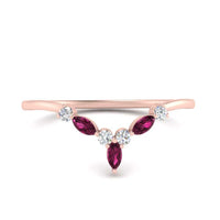 Crown Marquise And Round Band