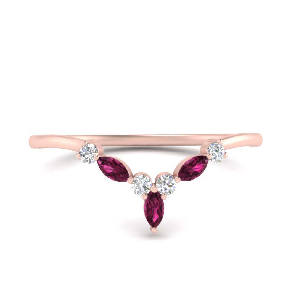 Crown Marquise And Round Band