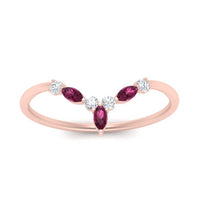Crown Marquise And Round Band