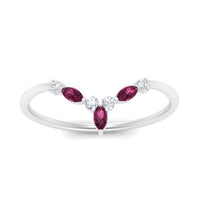 Crown Marquise And Round Band