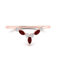Crown Marquise And Round Band