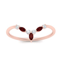 Crown Marquise And Round Band