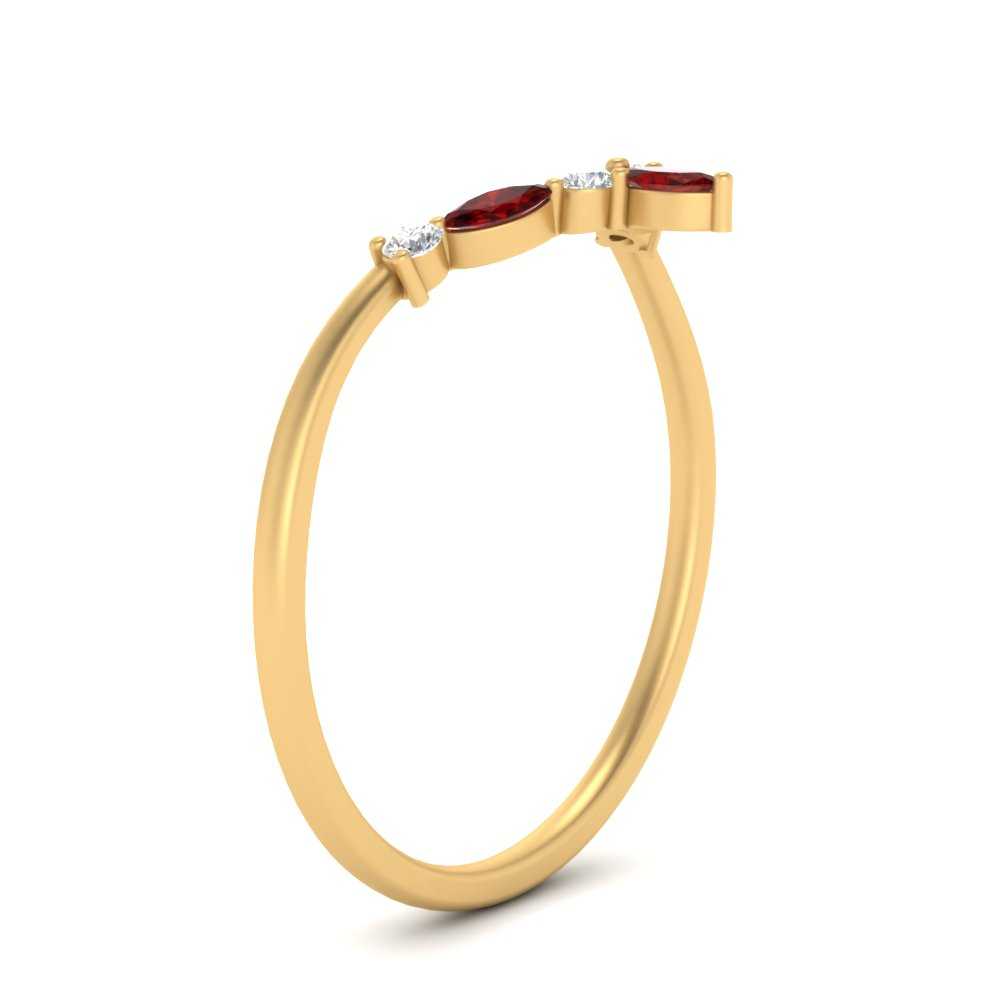 Crown Marquise And Round Band