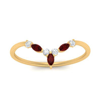 Crown Marquise And Round Band