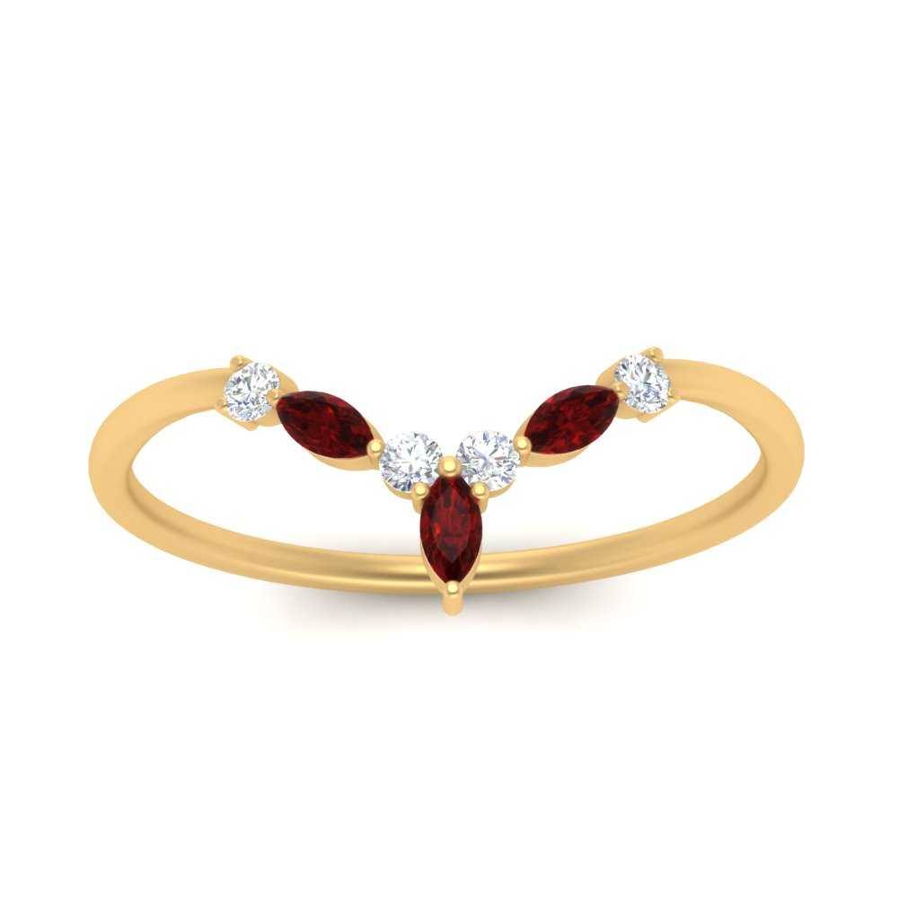 Crown Marquise And Round Band