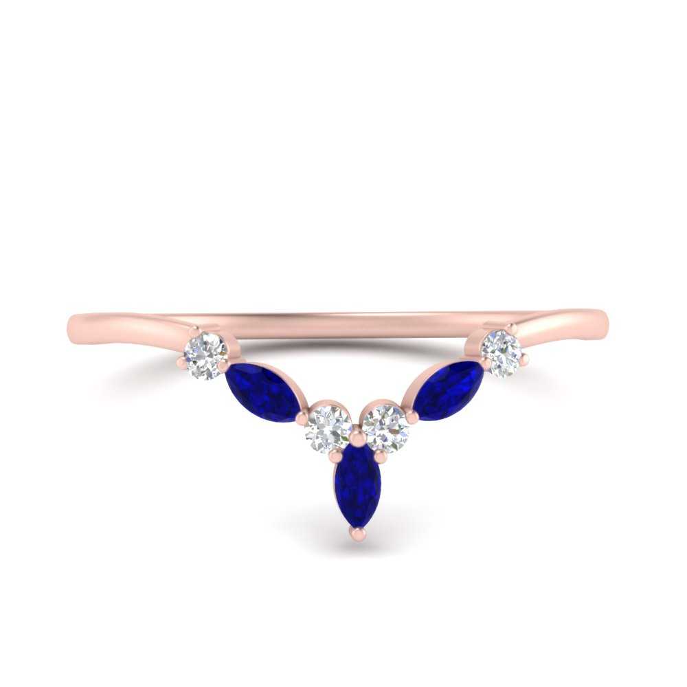 Crown Marquise And Round Band