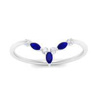 Crown Marquise And Round Band