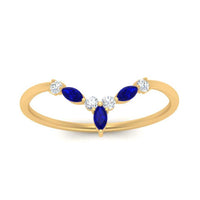 Crown Marquise And Round Band