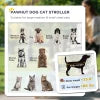 One-Click Foldable Stroller for Large Medium Small Dogs, Pet, Cats with Storage - BIG FRENCHIES