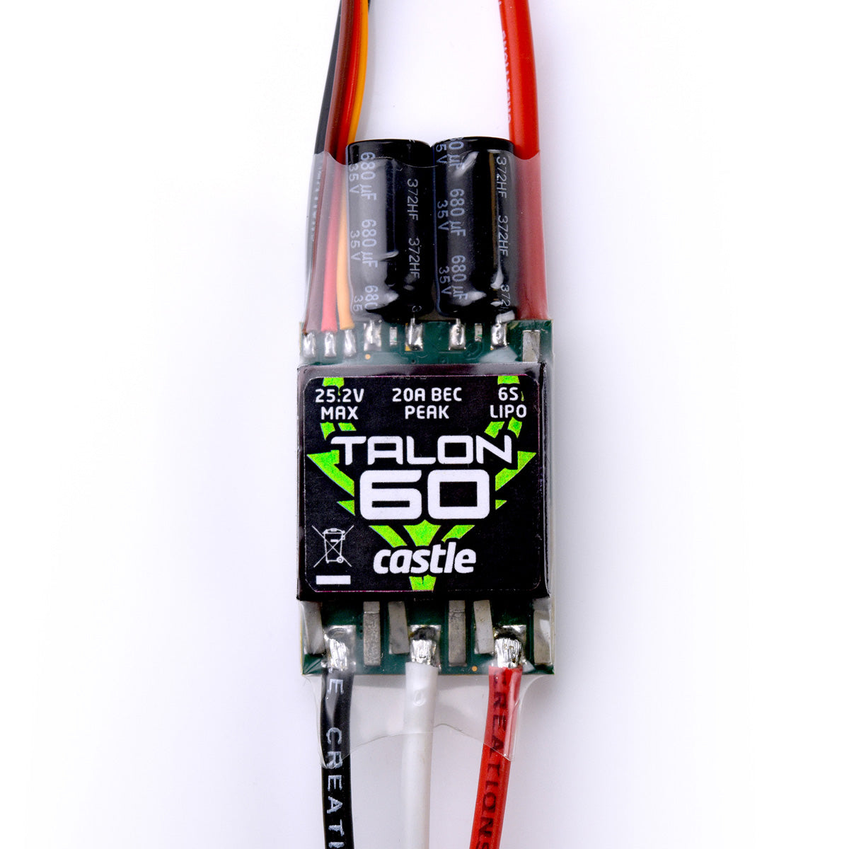 Castle Creations Talon 60 Brushless ESC withHeavy Duty BEC