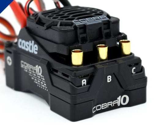 Castle Creations Cobra 10 ESC – 1/10 1/8 Scale • 6S Max / 25.2V • 8A Peak BEC (010‑0174‑00)