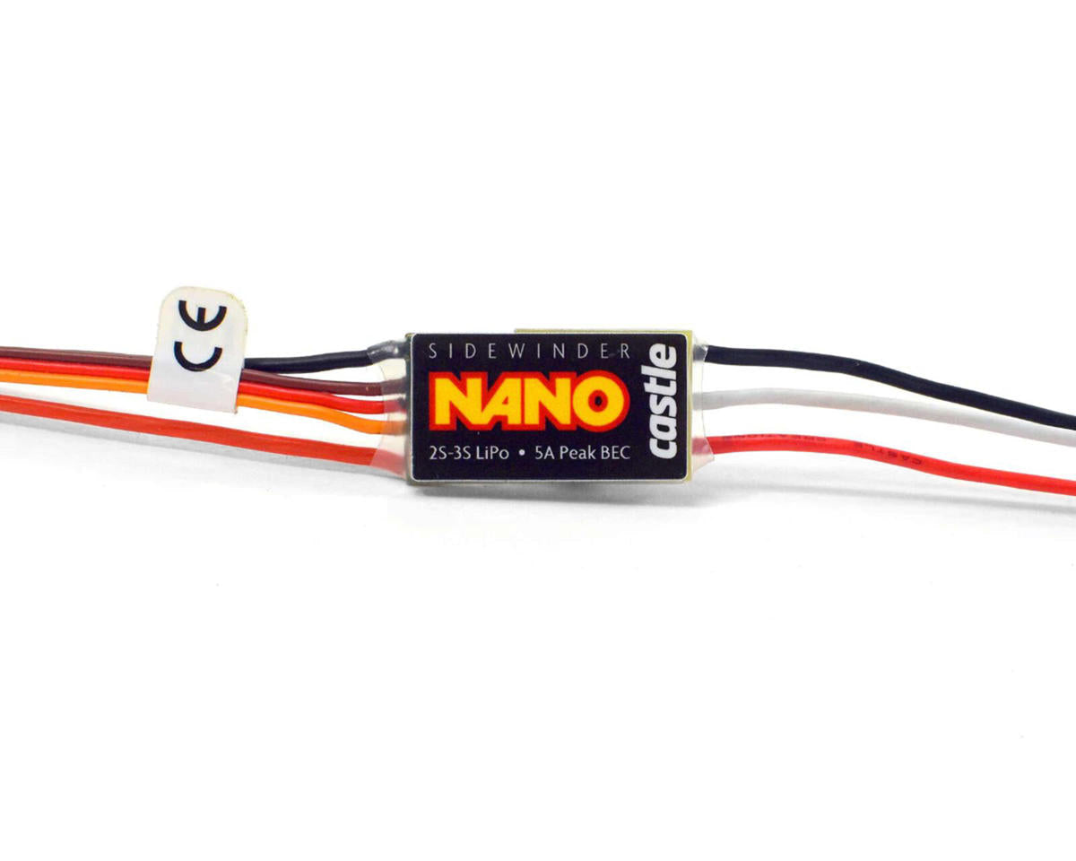 Castle Creations Sidewinder Nano Micro Brushless / Brushed ESC (12.6V) (010‑0176‑00)