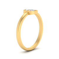Cushion Cut Bezel Solitaire Ring