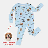 Custom Dog Photo Pattern "Protected By" Pajama
