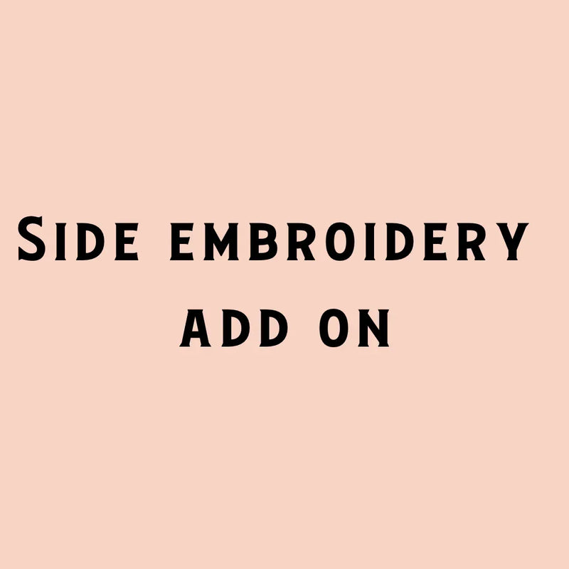 Custom Embroidered side/back add on- Trucker Hat - BIG FRENCHIES