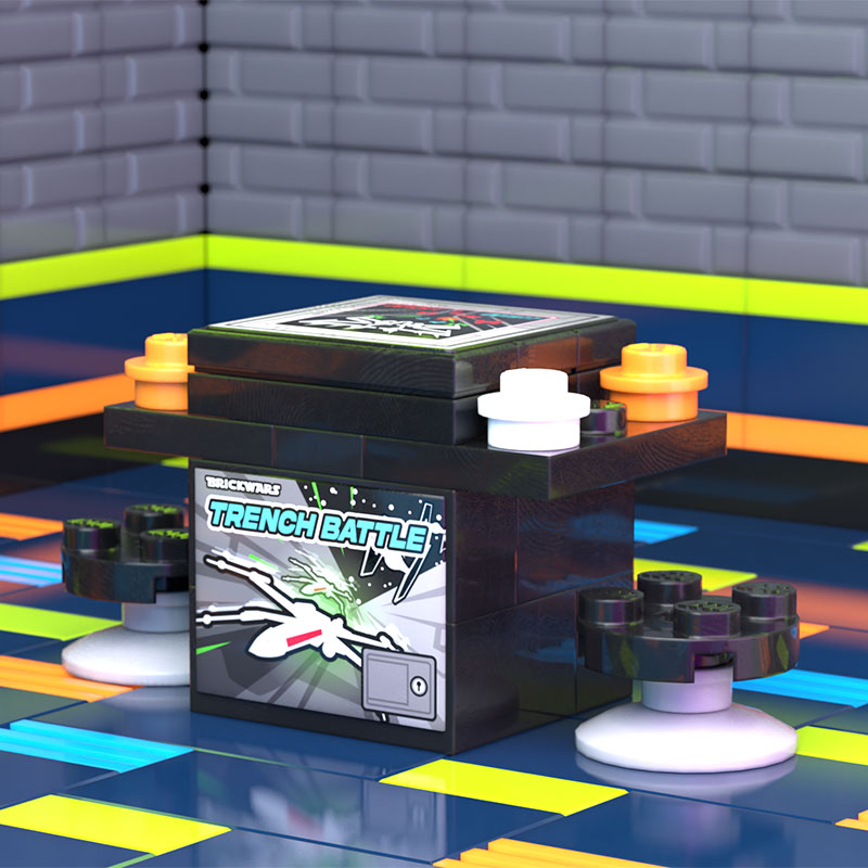SW Trench Battle 2-Player Classic Arcade made using LEGO parts - B3 Customs-Custom LEGO Kit-BIG FRENCHIES-B3 Customs